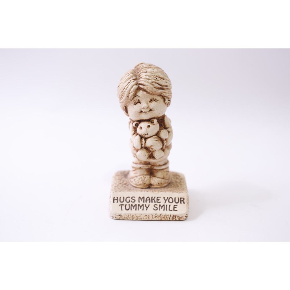 1980s, Paula, Hugs Make Your Tummy Smile, Figurine, Vintage, ~ 251013-WH 1367